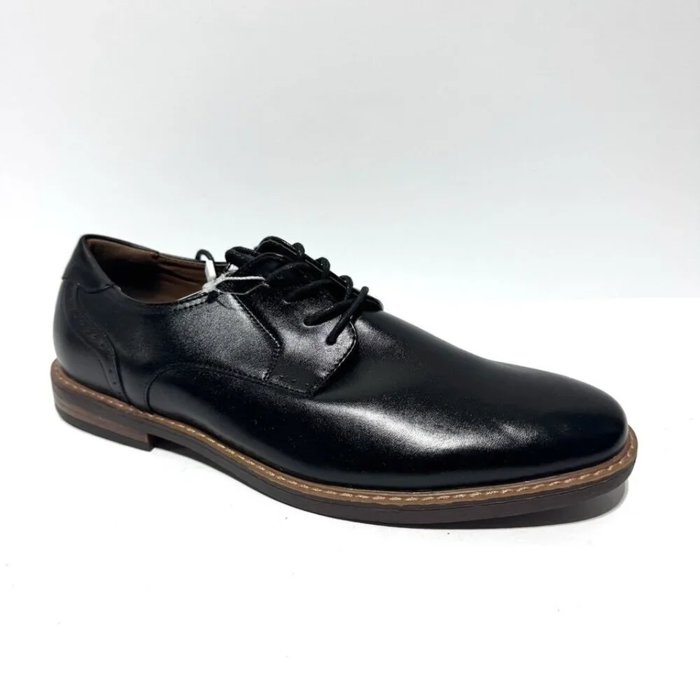 Nunn Bush Mens Royce Oxfords Black Size 9 M
